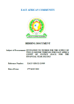 Screenshot 2023-05-26 122709 EACJ: Supply of Two (2) Motor Vehicles for the Financial Year 2022/2023 